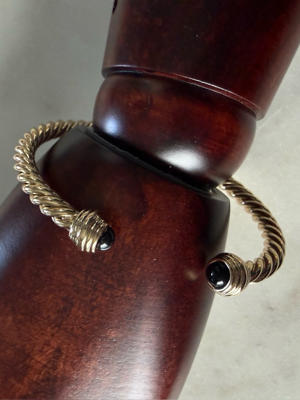 Gold Cobra Bracelet & Twisted Cuff Bracelet New - Picture 5 of 7
